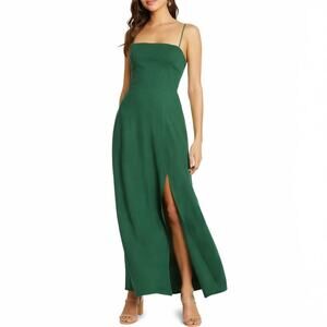 NWT NEW Willow Santorini Low Back Maxi Dress in Basil Green Size S